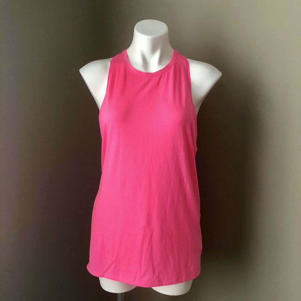 Athleta Sleeveless Top Small Oversized Lightweight Pink Tank - Picture 2 of 10